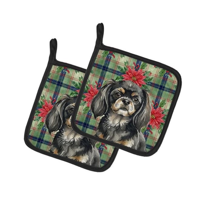 Carolines Treasures WDK8837PTHD Unisex Adult Black & Tan Tibetan Spaniel Chri...