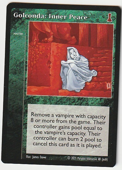 Golconda - Inner Peace x1 New Blood Jyhad VTES