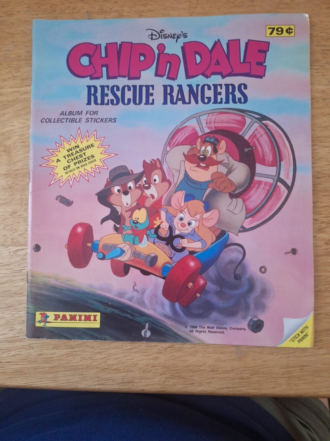Disney Chip ‘n Dale Rescue Rangers Sticker Book Panini Album 1989 Vtg 1404