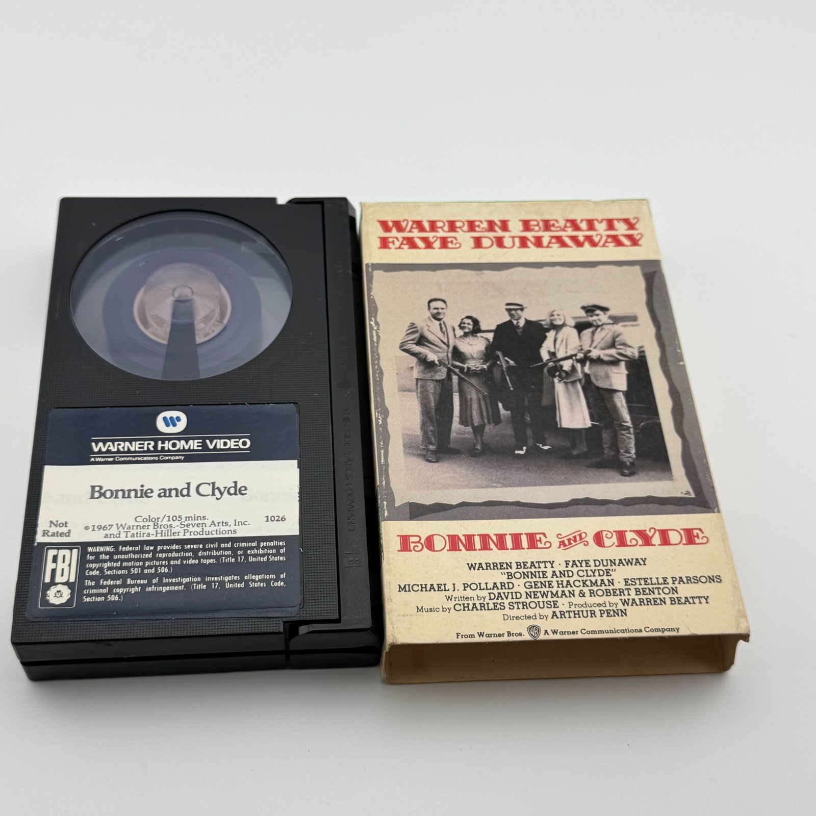 Bonnie and Clyde Betamax Tape Warner Home Video 105 Min Not Rated