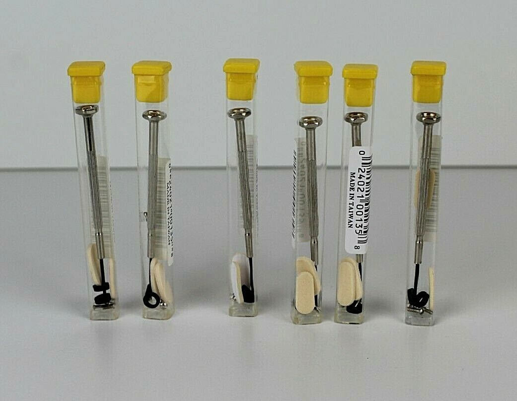 Lot Of 6 11pc Eyeglass Repair Kit Screwdriver Nose Pads Screws Tighteners
