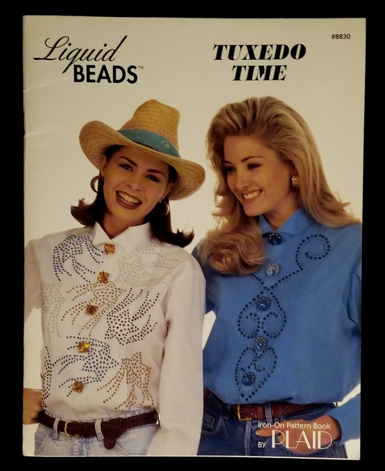 Vintage 1993 Liquid Beads Tuxedo Time Iron On Pattern Book By Plaid