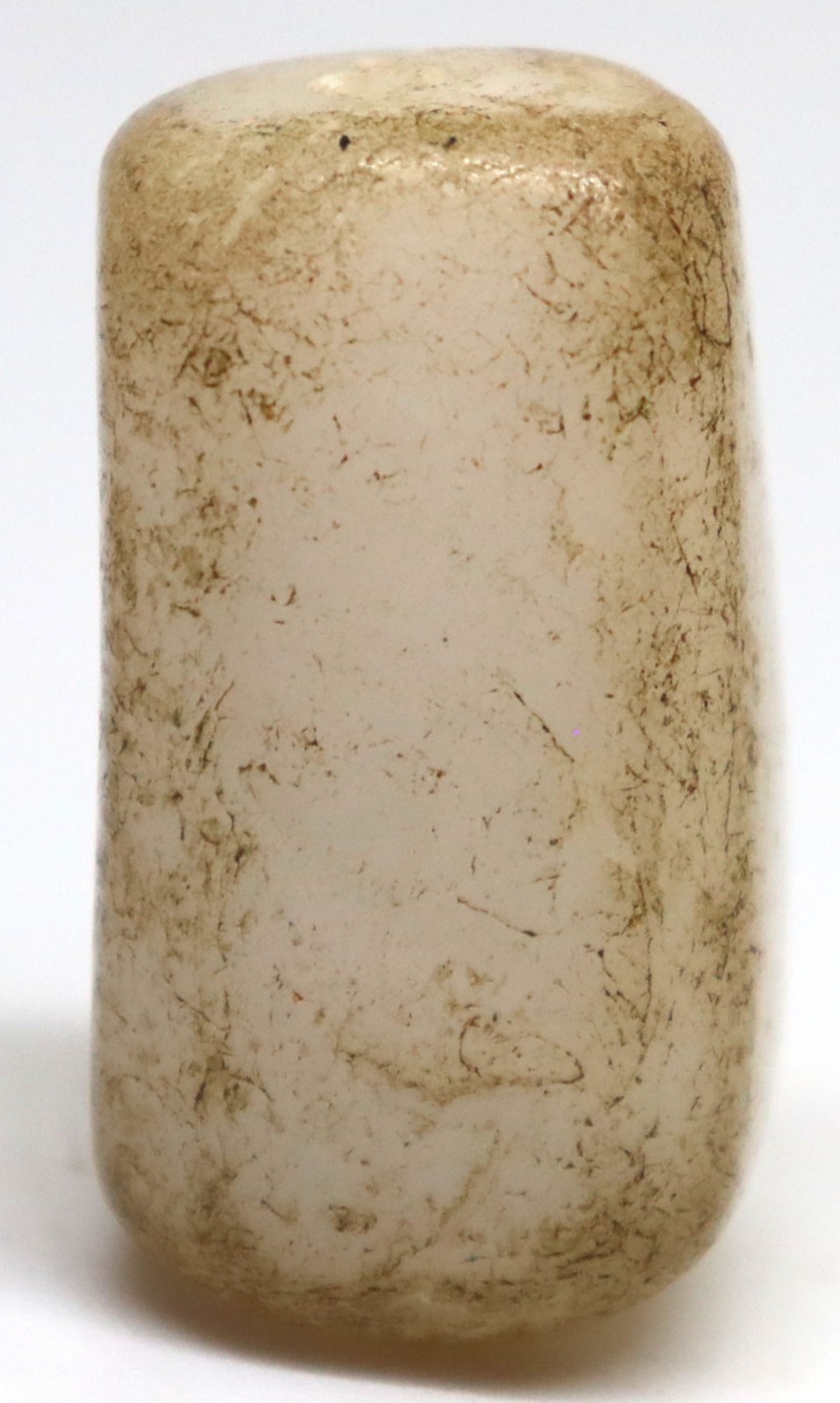 Large Ancient Banded Agate Stone Bead with Patina in good Condition