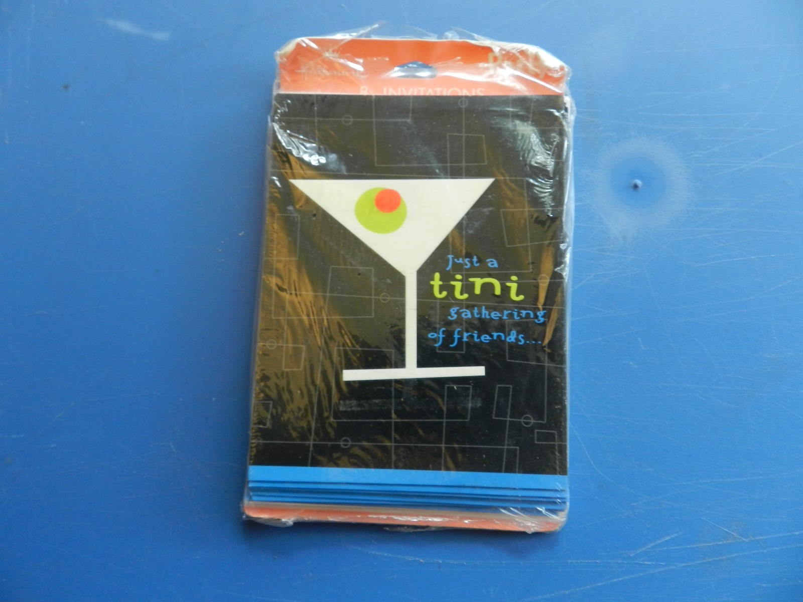 Hallmark Any Occassion Tini Martini gathering of Friends Invitations Pack of 8