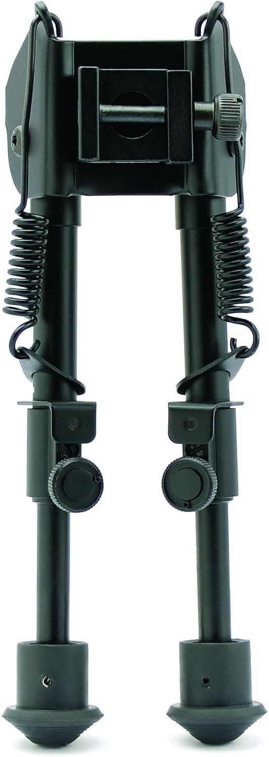 SME Bi-Pod W/ Spring Durable Stable Clamp Mount Adjustable Aluminum Portable Gun