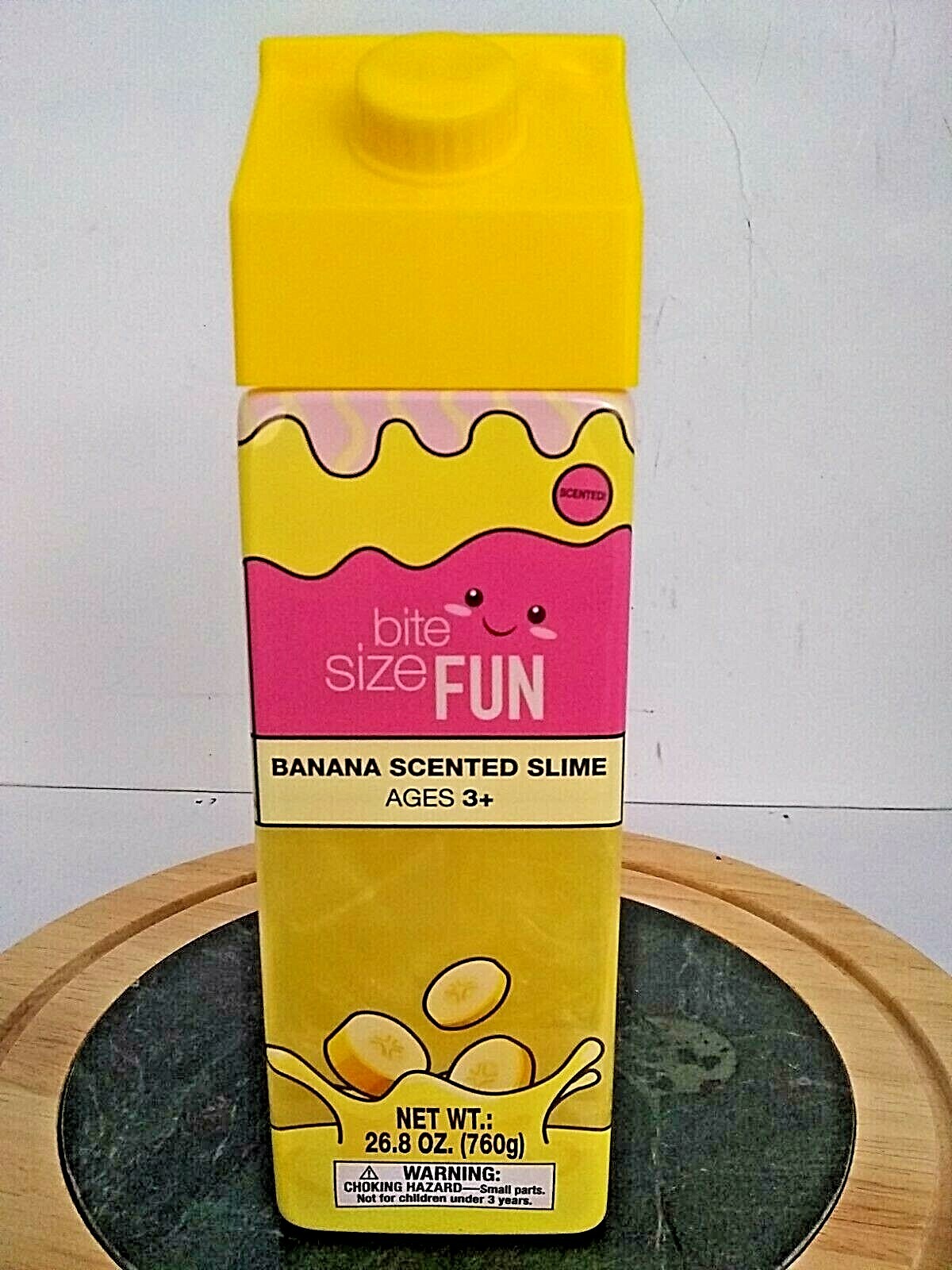 New Large Banana Slime BITE SIZE FUN ages 3+/ 26.8 oz.