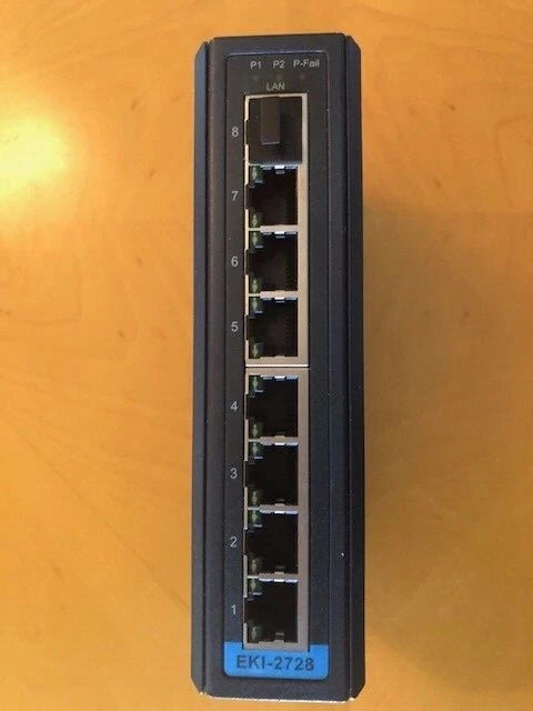 ADVANTECH EKI-2728 ETHERNET SWITCH 12-48VDC Used in good condition.