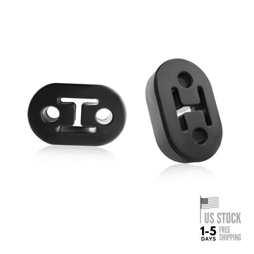 Car Exhaust Rubber Hanger, High-Density Tailpipe Damping Hanger with 2 2 PCS