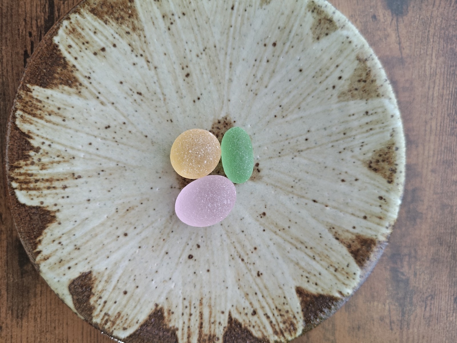 Beautiful rare color sea glass 3pcs, surf tumbled, weathered, beach glass, 53