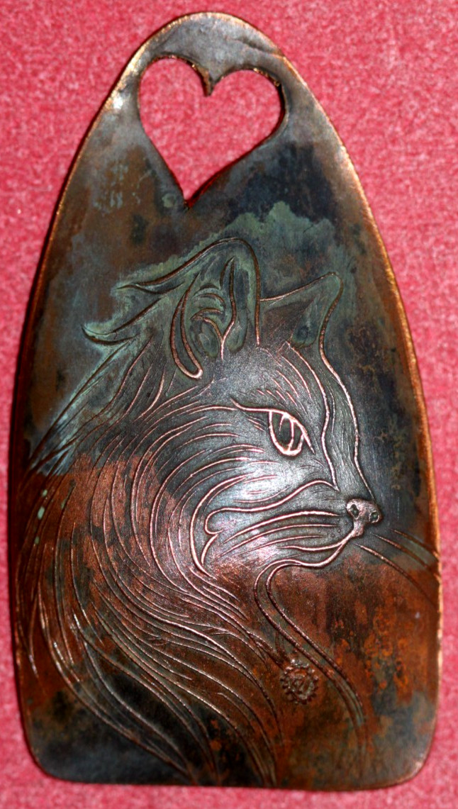 PRINCESS CAT, Kitten  Love token, Good Luck, Elongated penny Token(XIII)