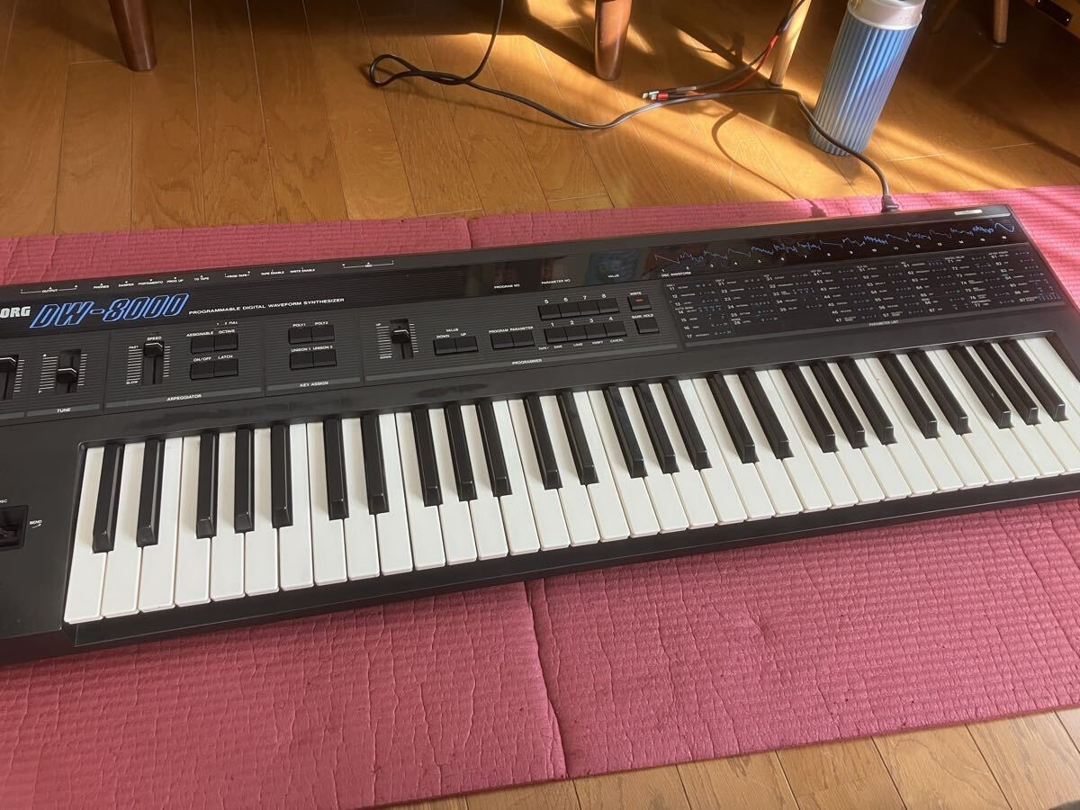Korg DW-8000 Hybrid Synthesizer 61-Key Keyboard Battery Replaced Tested japan