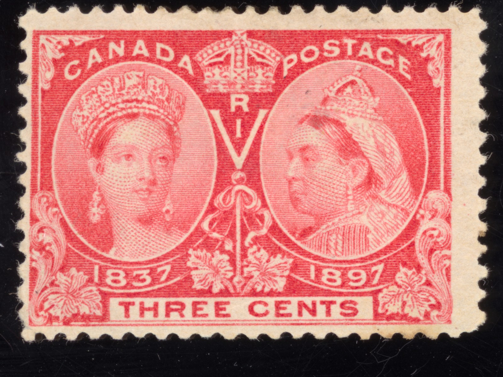 Canada Scott 53 Mint LH OG Lot J100 bhmstamps
