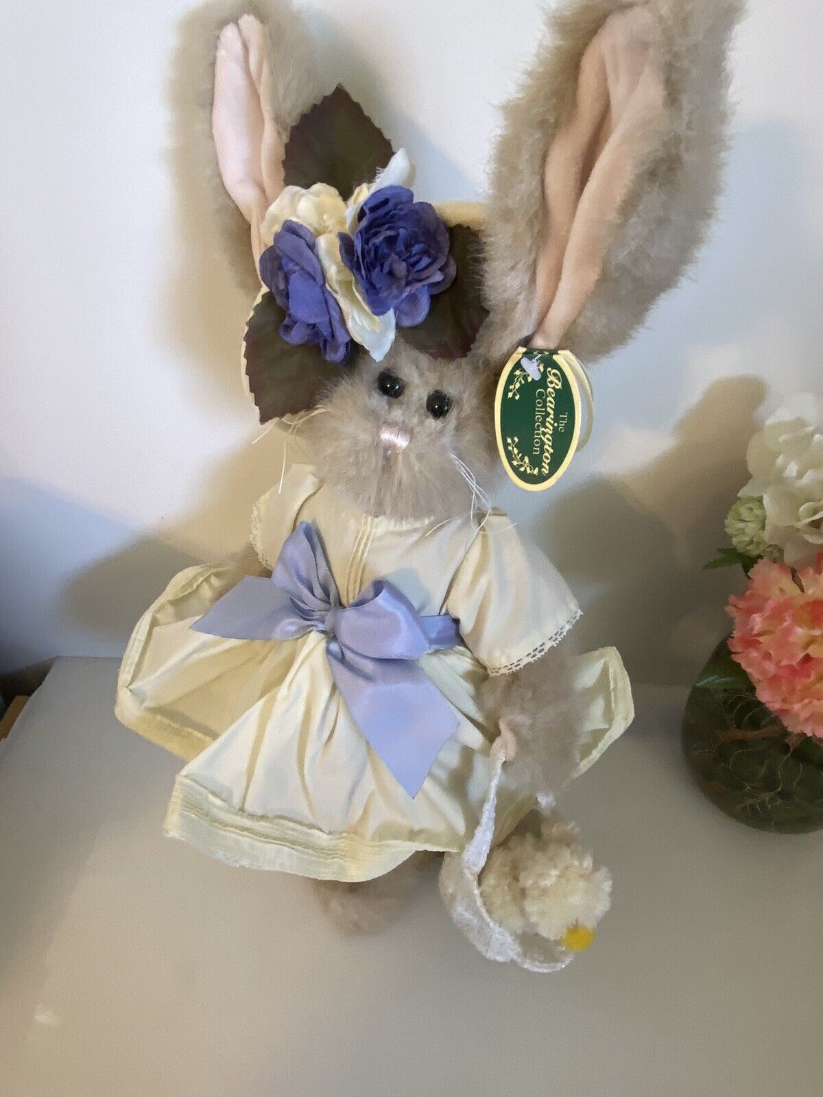 Vintage Collectables Tulip And Ducky The Bearington Collection Joint Plush Bunny