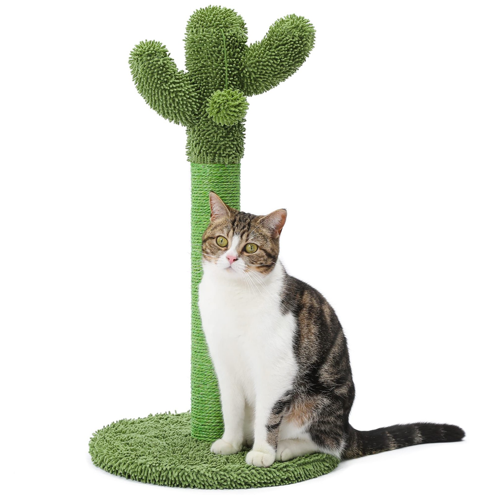 Made4Pets Cat Scratching Post, 21.7" Cactus Cat Scratcher Kitten Scratching P...