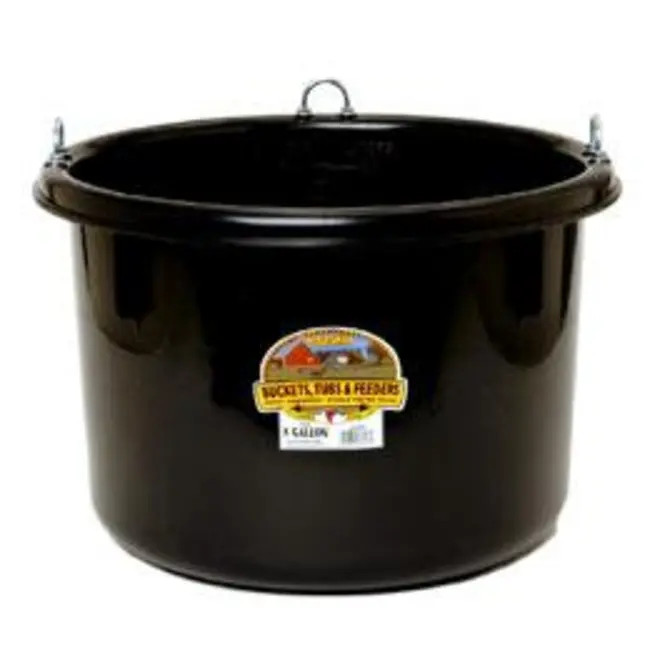 Miller Little Giant 8 Gallon Tub Feeder Black Horse