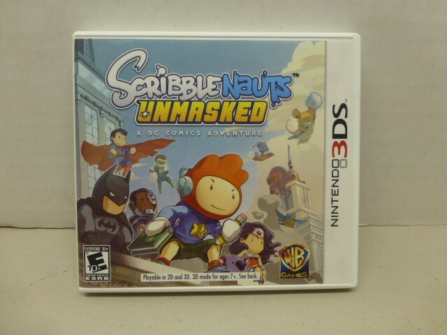 Scribblenauts Unmasked 3ds Replacement Case And Manual Only  VGC