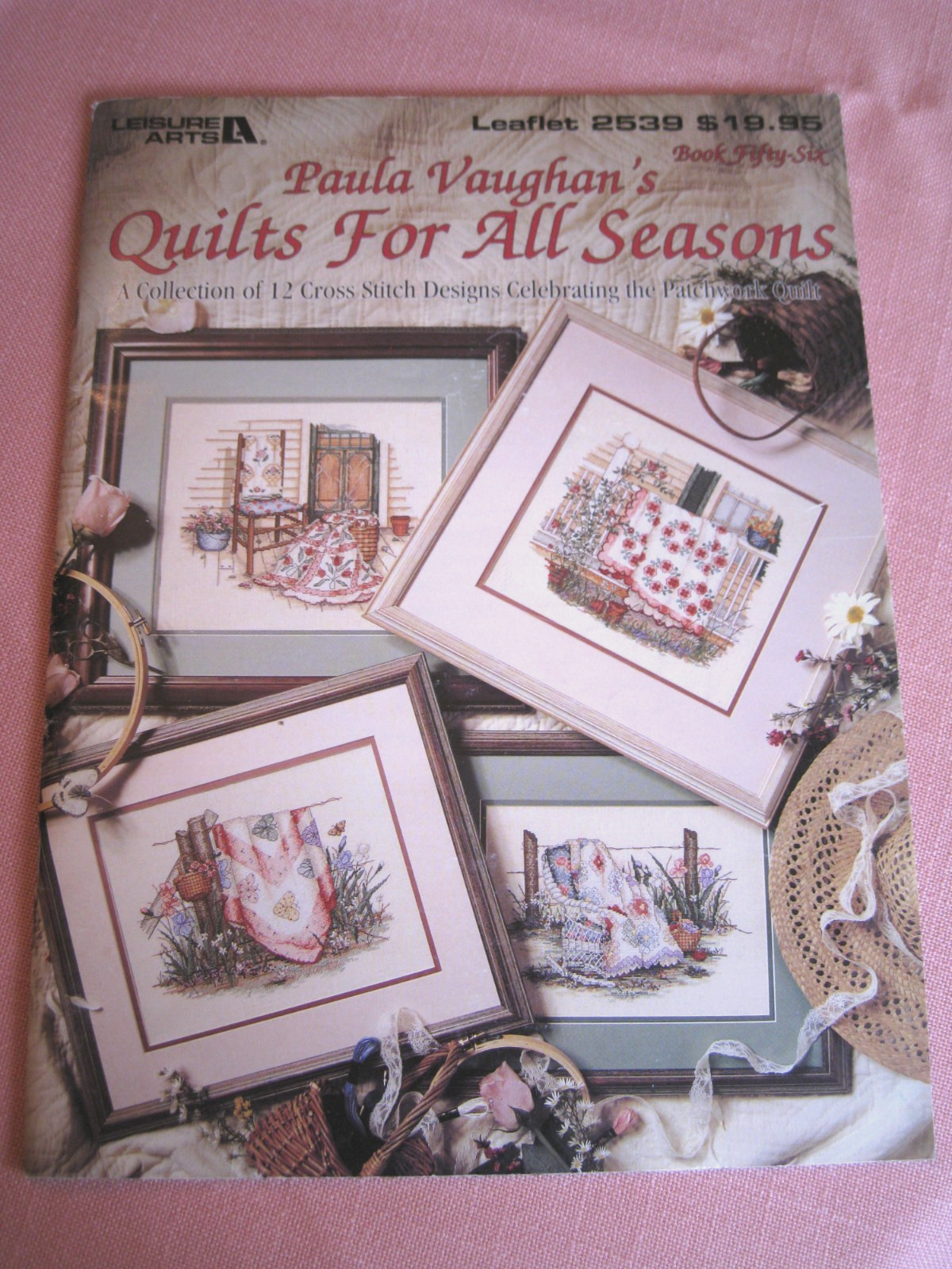 Paula Vaughans Quilts For All Seasons Cross-Stitch Leaflet 2539 Leisure Arts