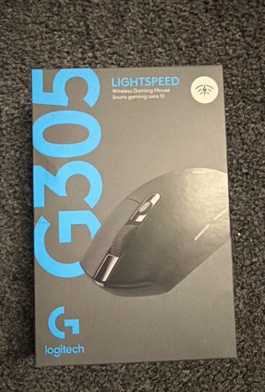 Logitech G305 Lightspeed Wireless Optical Gaming Mouse Black New