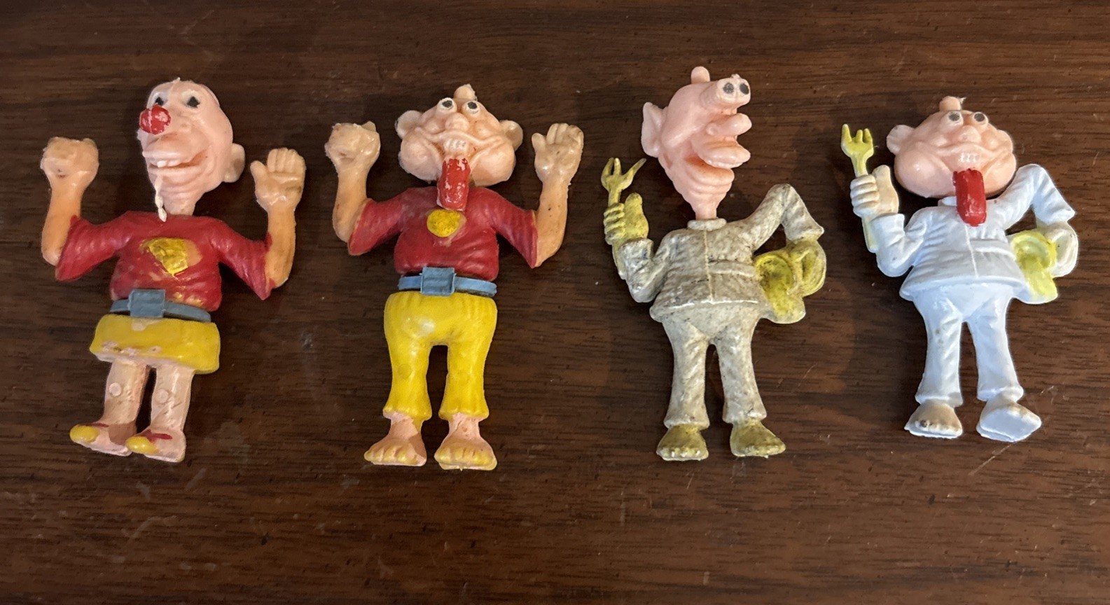 Vintage Set Of 4 Goofy Changeables Little Figures 1970's Imperial Hong Kong