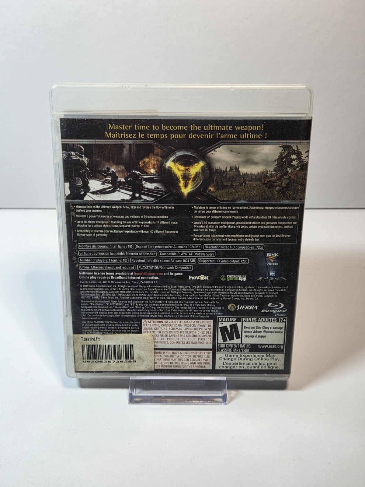 TimeShift (Sony PlayStation 3, 2007) Tested ￼