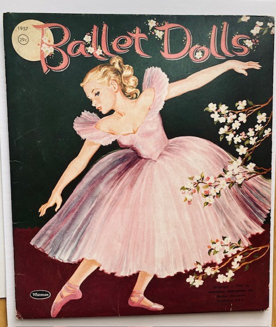 Vintage Whitman BALLET DOLLS paper dolls 1957 with 8 panels uncut clothes Nice!