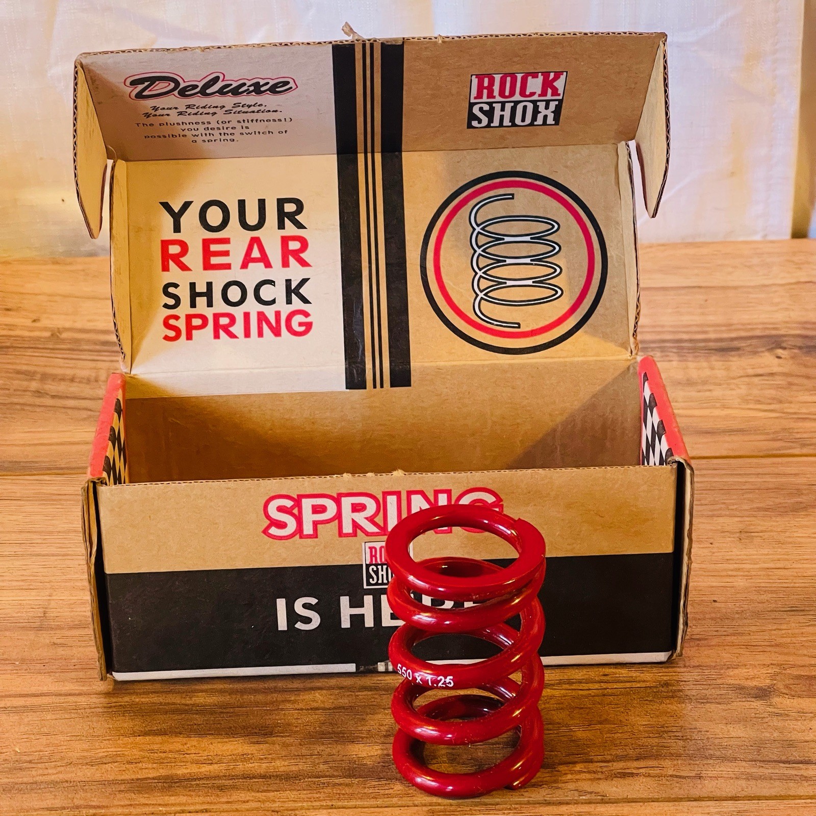 Rock Shox Deluxe Coil Spring Red Coil 550 x 1.25