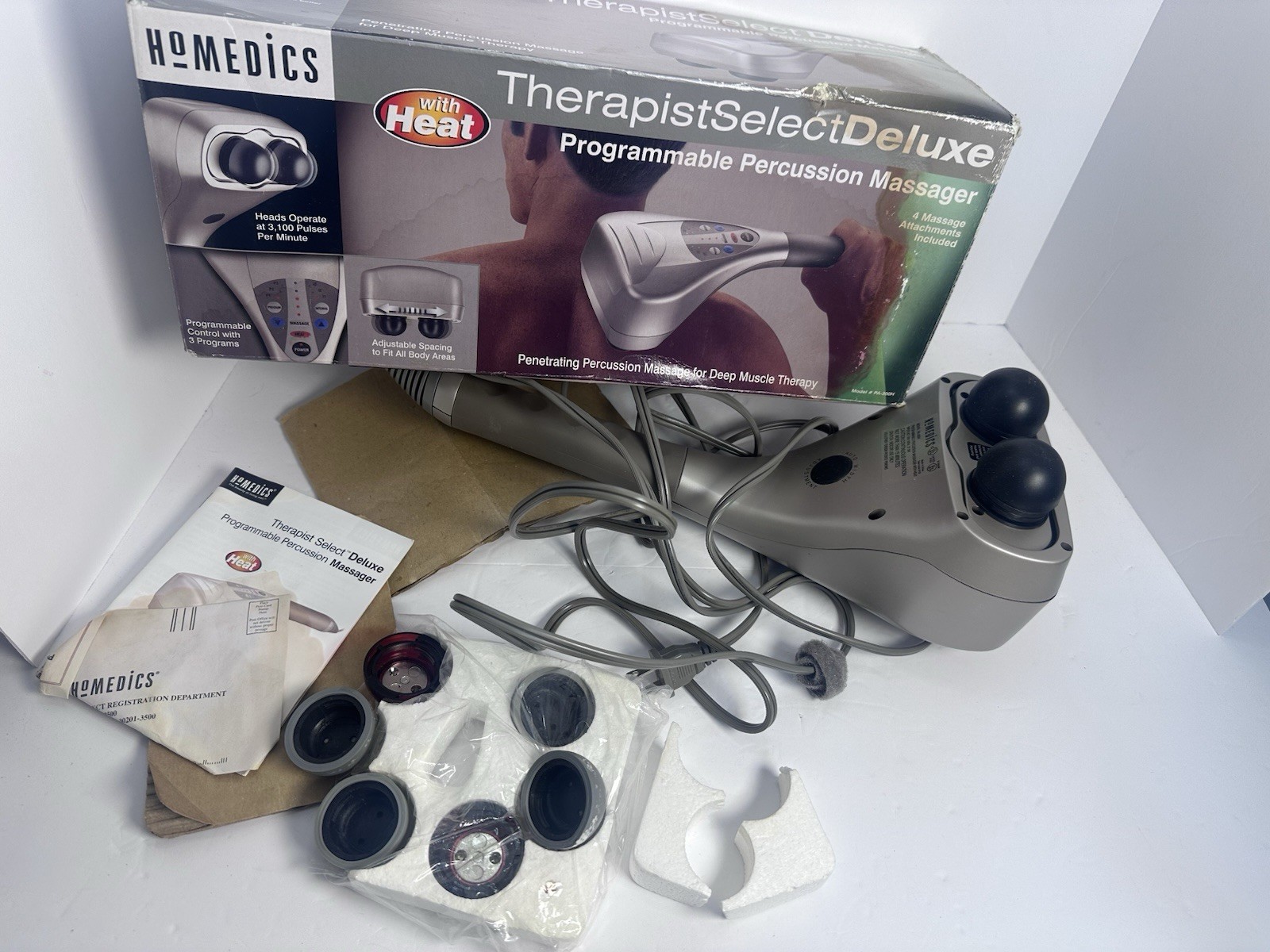 Homedics Therapist Select Deluxe Programmable Percussion Massager w/Heat PA-300H