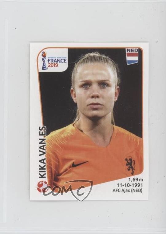 2019 Panini Fifa Women's World Cup France Album Stickers Kika Van Es #390 0vl1