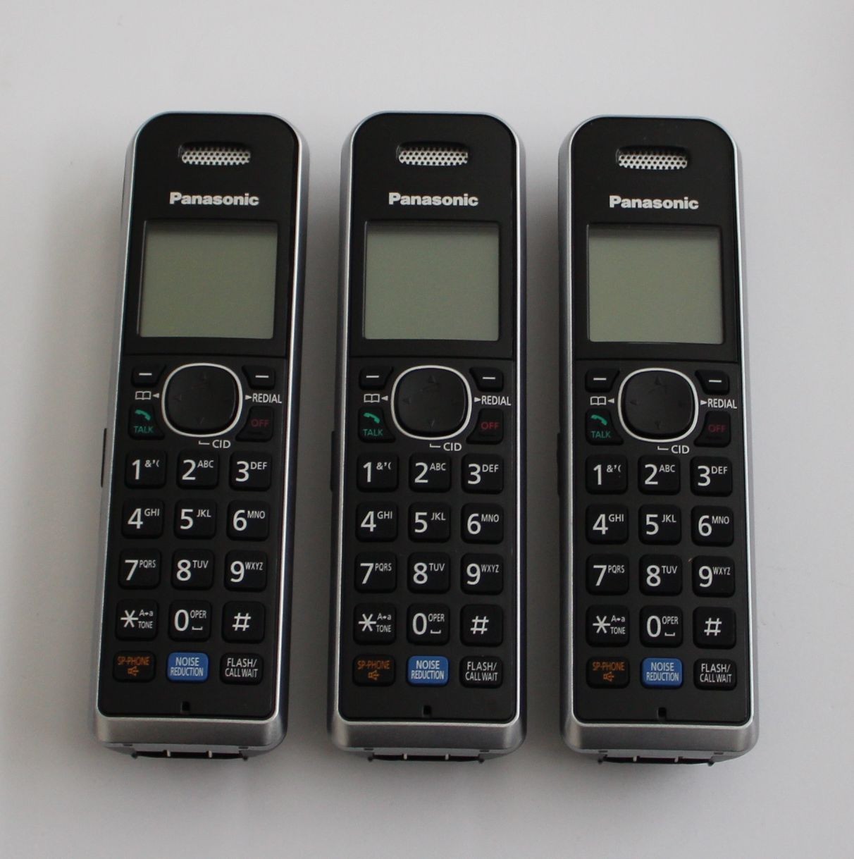 Lot of 3 New Panasonic KX-TGA680 Cordless Phone Handset Expansion - No Batteries