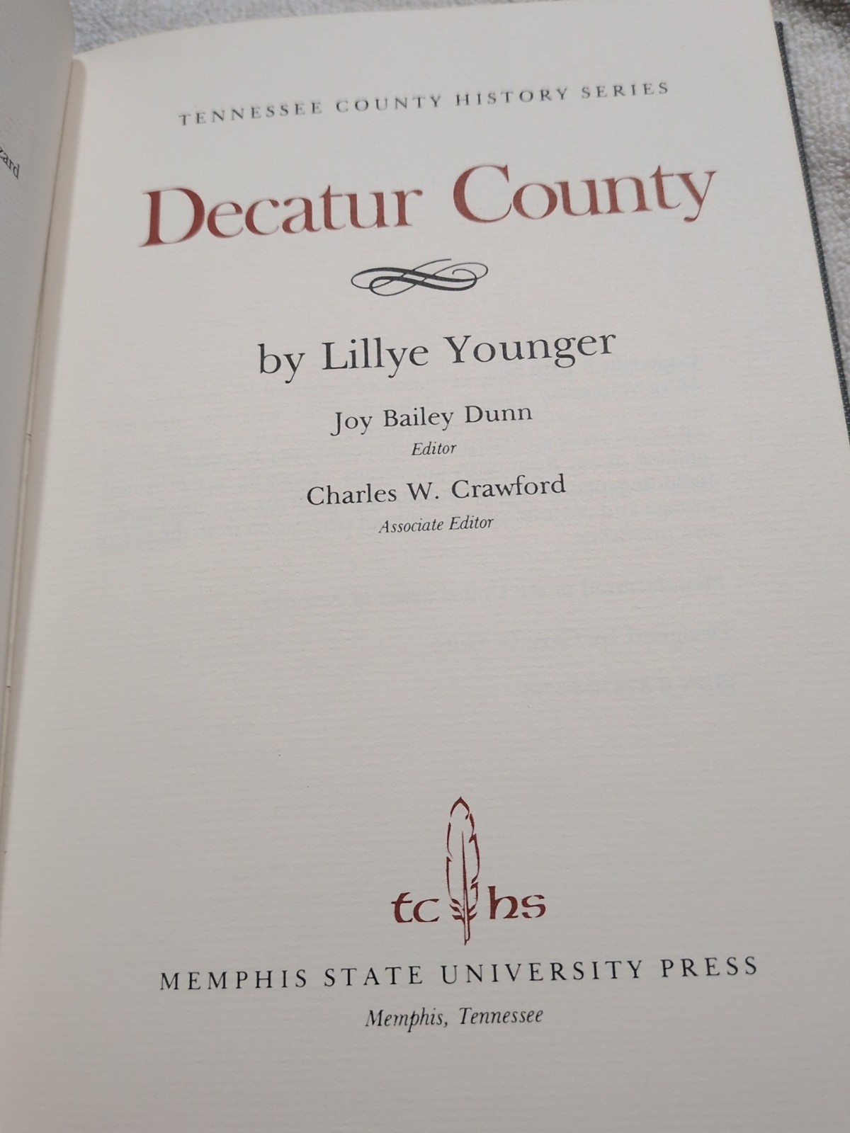 Decatur County, Tennessee History Book Younger