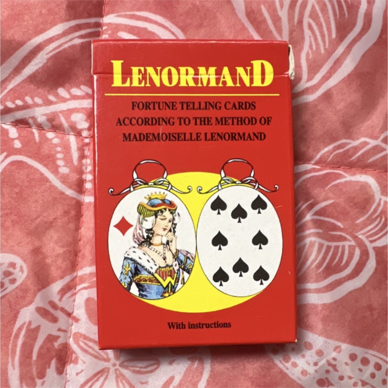 Lenormand Fortune Telling Cards 36 Cards Deck with Instructions for Divination