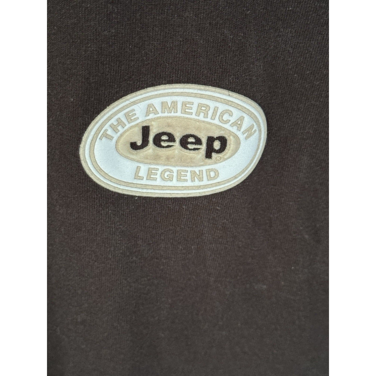 Jeep Embroidered T-Shirt Men's XL Black American Legend Cotton Short Sleeve