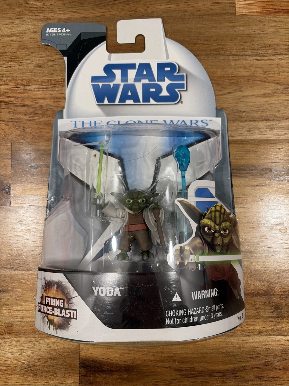 Star Wars Clone Wars Yoda #3 Hasbro 2008 3.75” Action Figure NEW Sealed