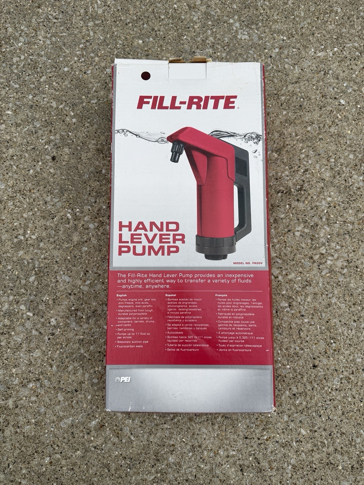 Fill-Rite Fr20v Hand Operated Drum Pump,Lever,3/4In Fnpt