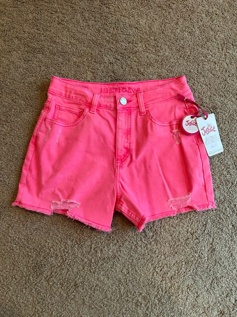 Girl’s Justice Mini Mom Denim Shorts, Size 16 (regular)