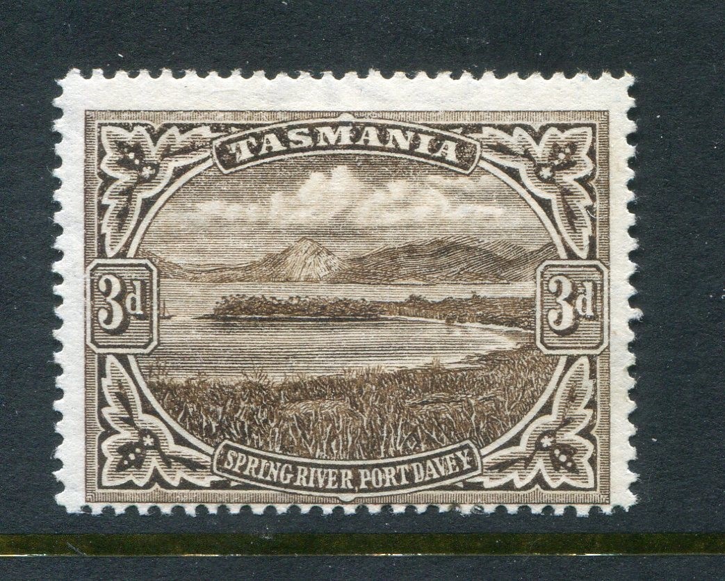 Tasmania #90 Spring River Port 3 P. [Mint Hinged] 