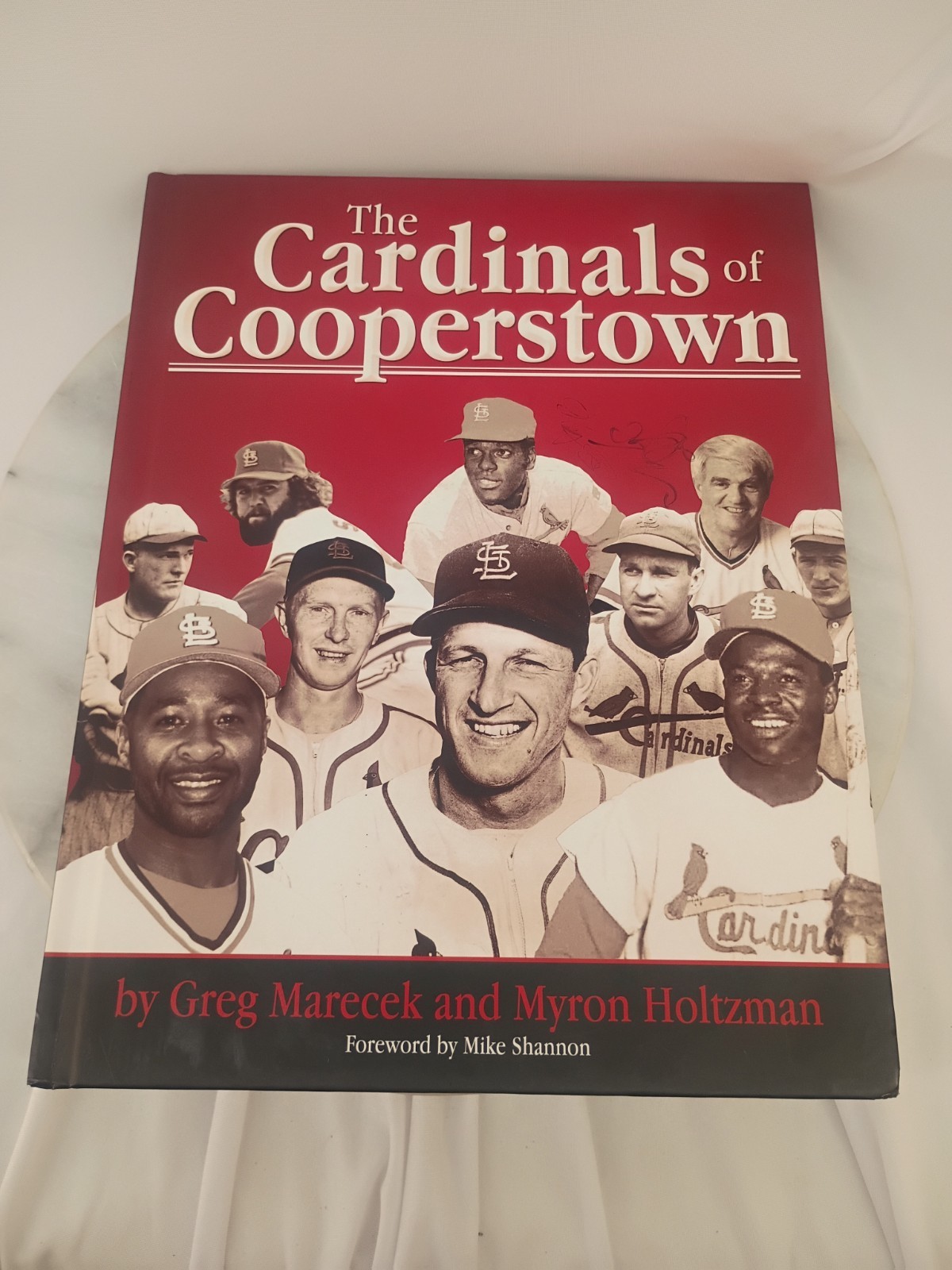 Autographed Book. The Cardinals of Cooperstown. Signed. Stan Musial HOF