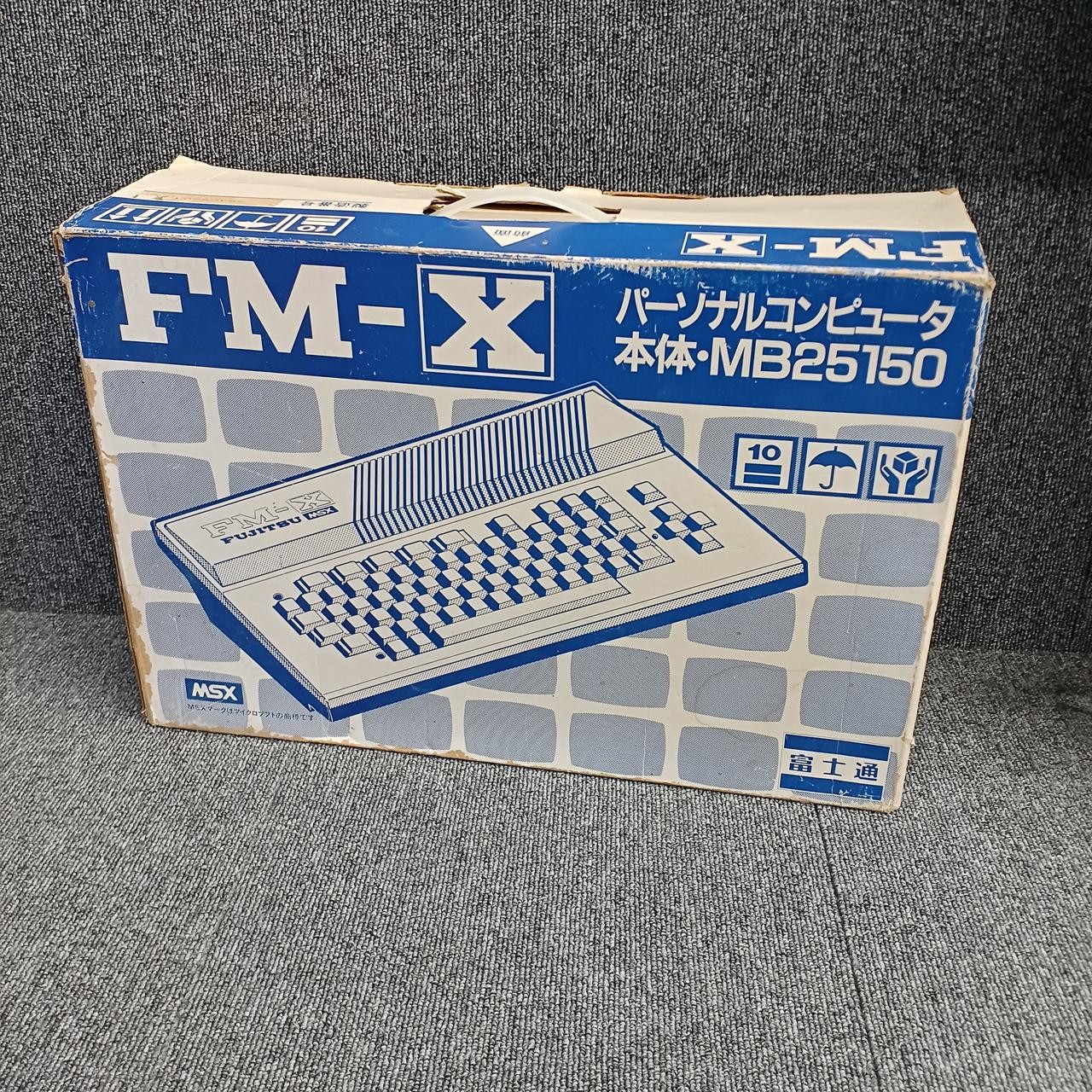 Fujitsu FM-X MB25150 MSX Personal Computer Console Original Box Japan JP Rare
