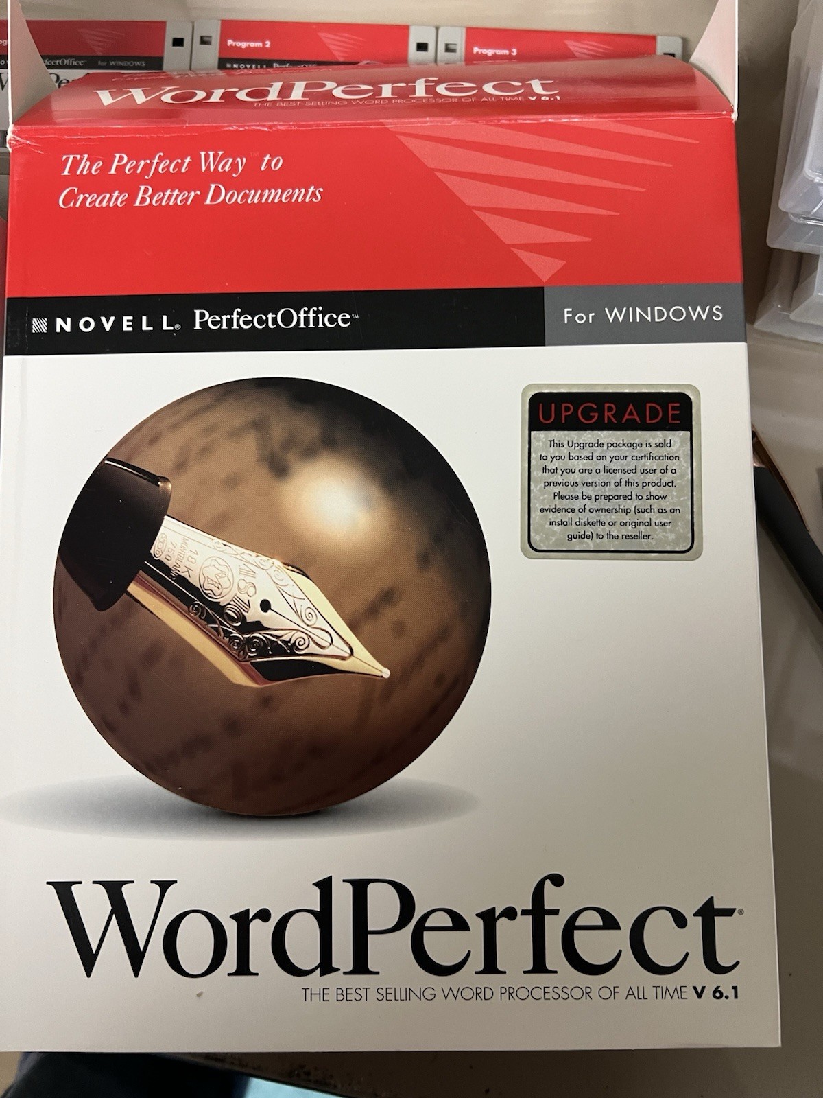 Vintage Word Perfect 6.1 For Windows Complete 11 Floppy Disk Set + Users Guide 