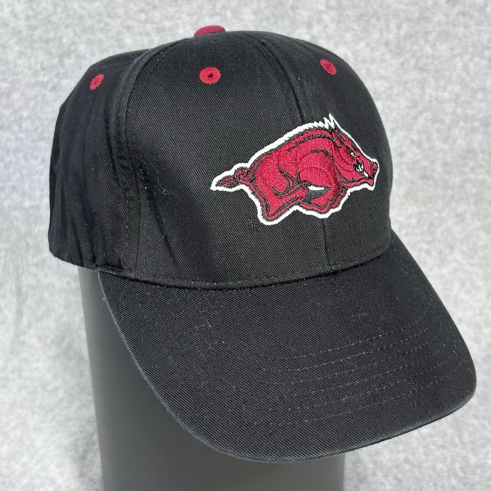 Arkansas Razorbacks NCAA Captivating Headgear Black Strapback Hat