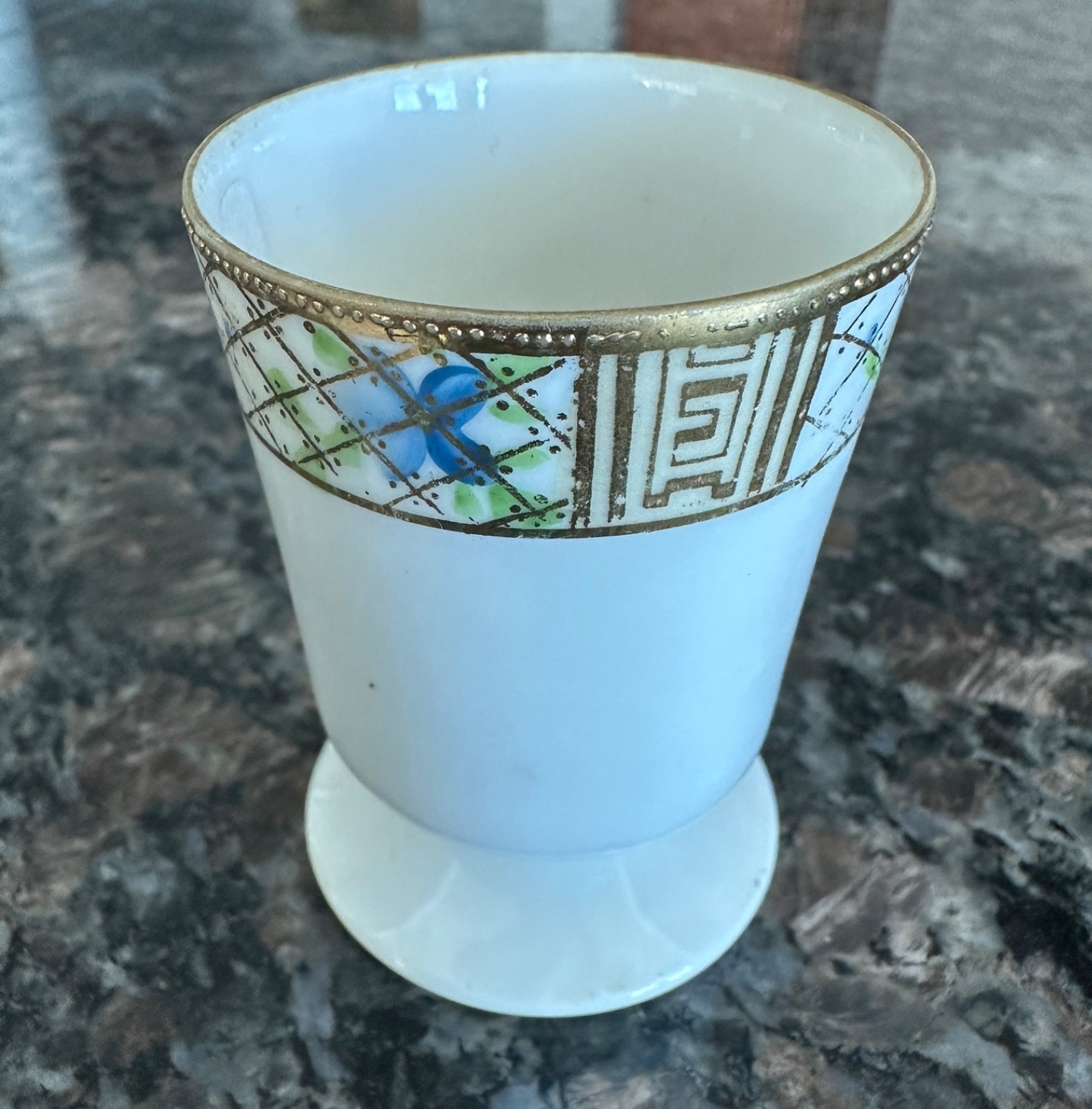 Vintage Hand Painted Nippon Toothpick Holder Porcelain