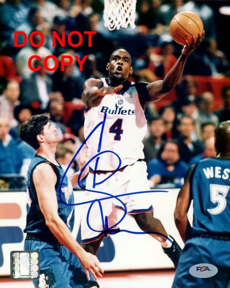 Chris Webber WASHINGTON BULLETS Signed Autographed REPRINT 8x10 Photo RP