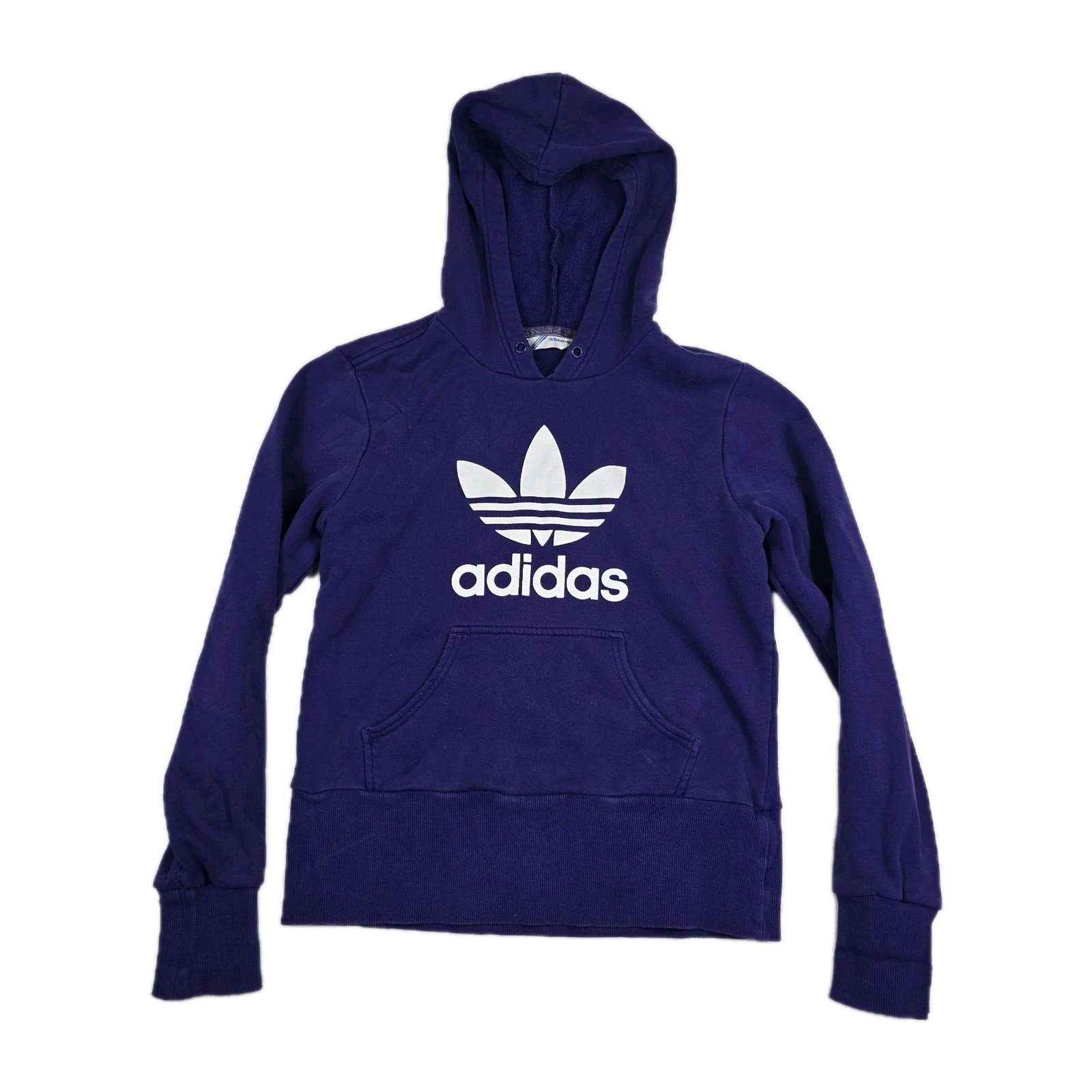 Adidas Trefoil Hoodie Sweatshirt Women's Size Medium Purple Pullover