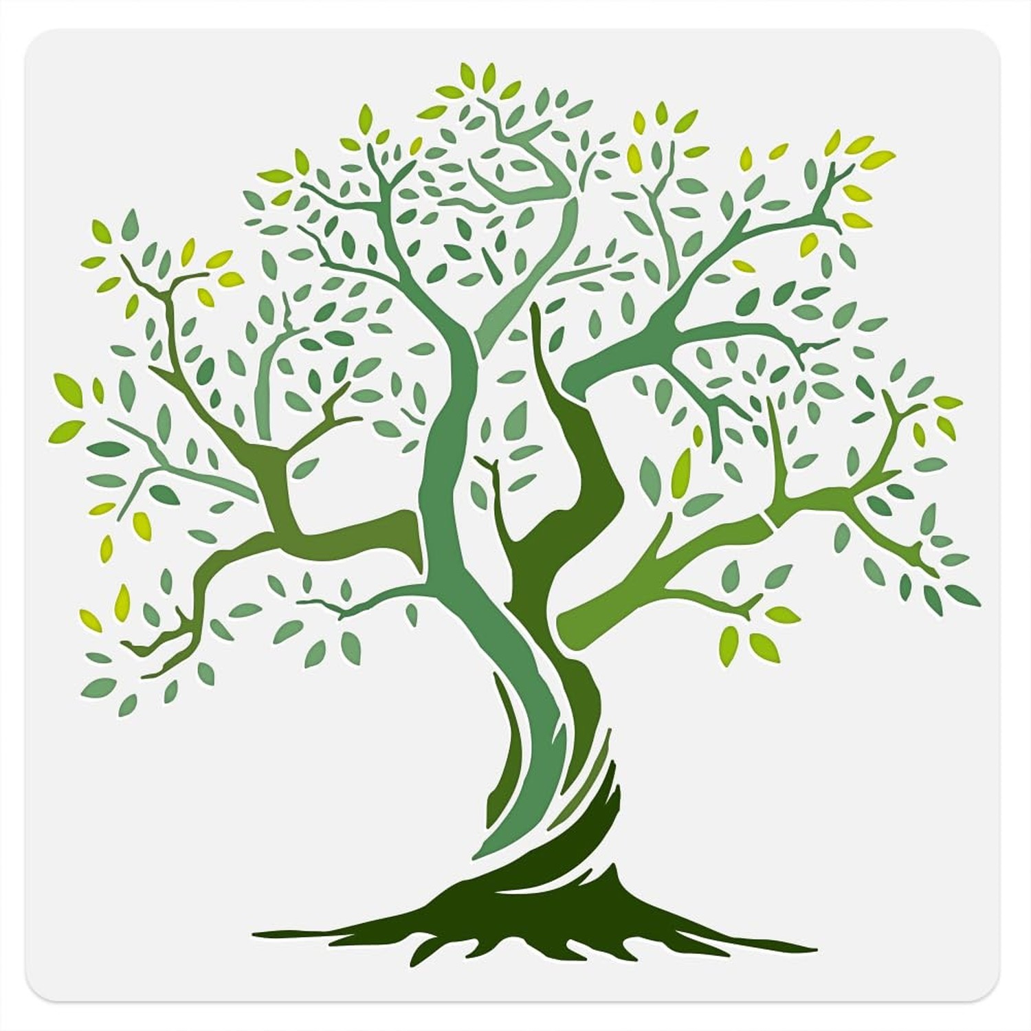 Tree of Life Wall Stencil Template 11.8 x 11.8 Inch Reusable Plastic Tree Ste...