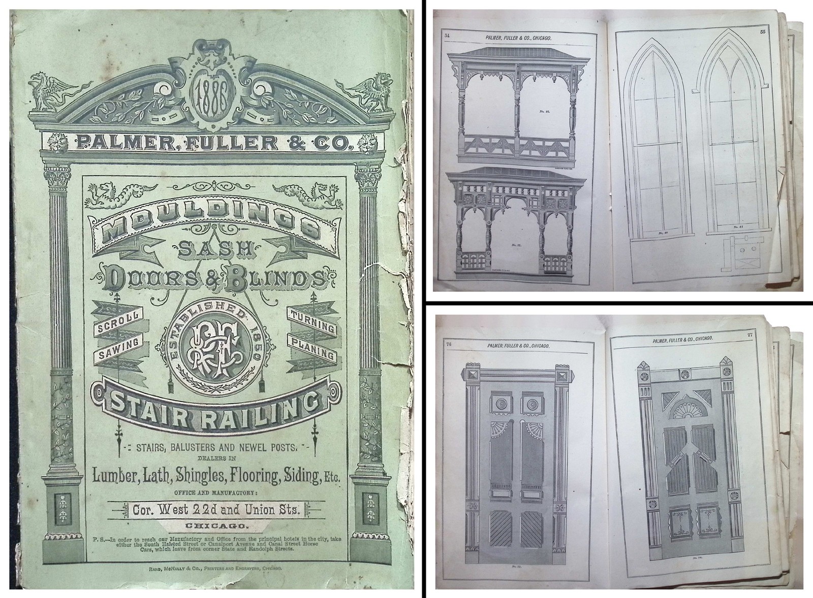 Orig. Palmer, Fuller & Co. 11886 Catalog of Moldings, Sash & Doors- mjdtoolparts