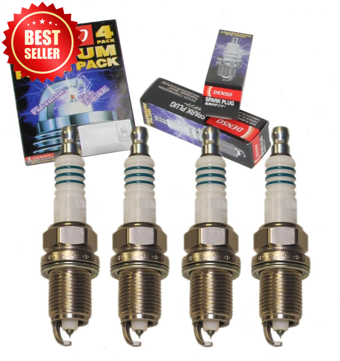 4 Pc Iridium Power Spark Plugs Compatible with Honda CR-V 2.0L 2.4L L4 2000-2009