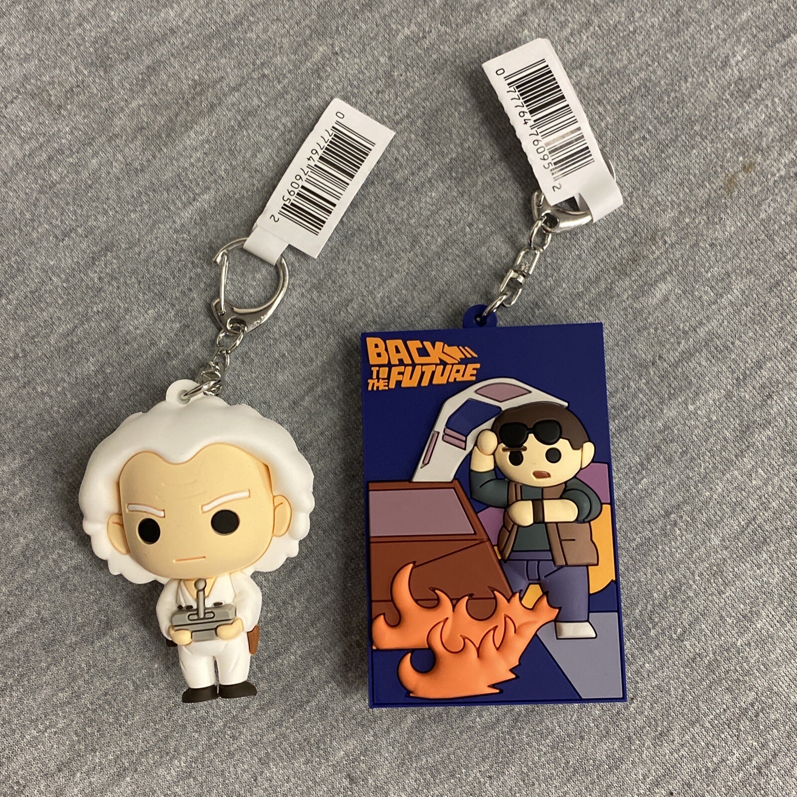Universal Retro Movie Back To The Future Figural Bag Clip Dr. Brown & Poster
