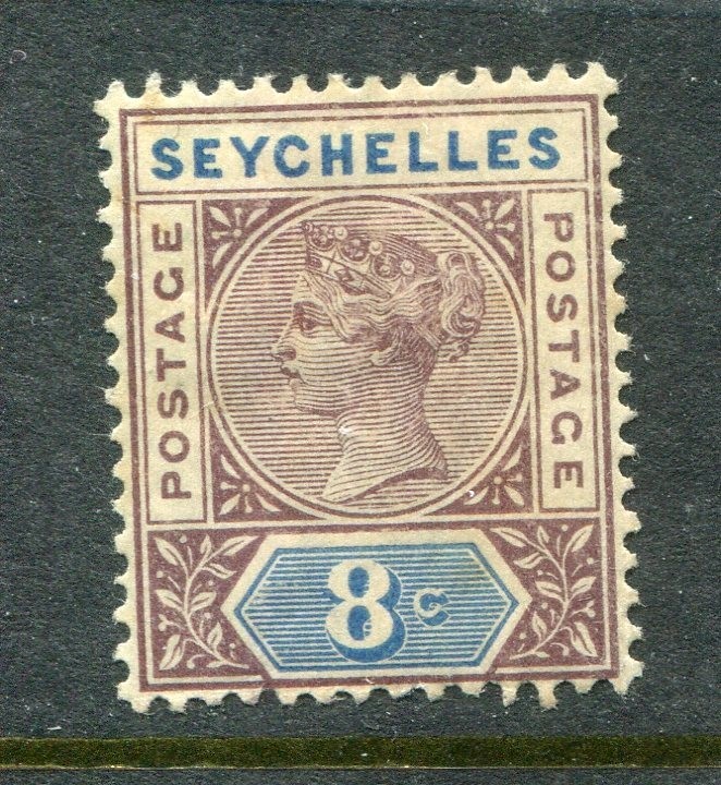 Seychelles #6 Victoria 8 C. [Mint Hinged]