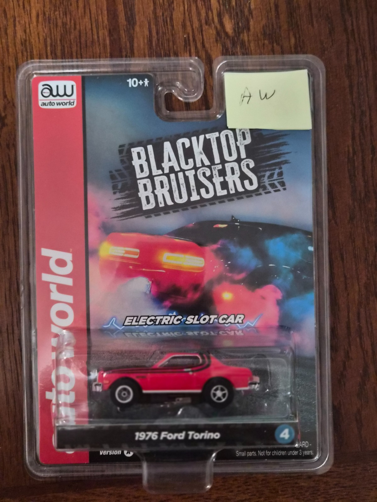 Auto World 1976 Ford Torino Blacktop Bruisers HO electric slot car
