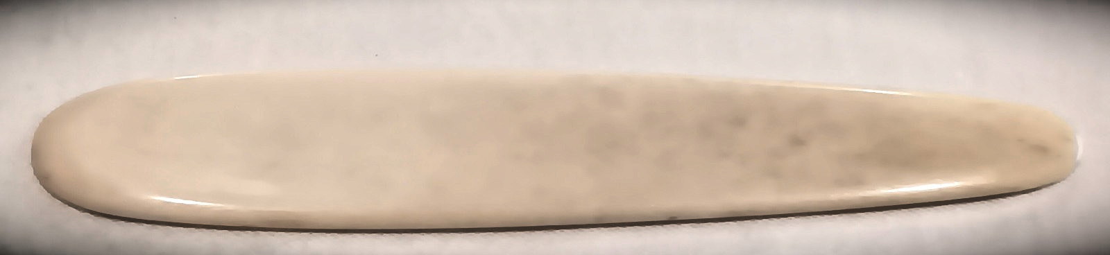 Antique Tongue Depressor Polished Bone Oral Exam Tool Early Medical Instrument